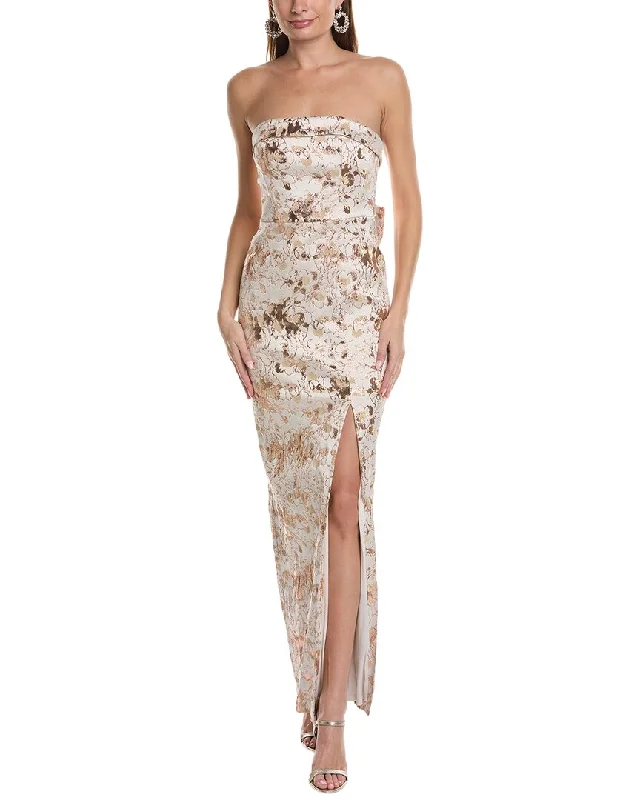 Big Discounts Aidan Mattox Strapless Mermaid Gown