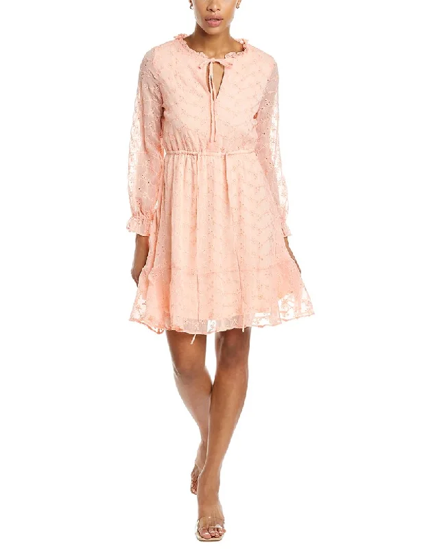 Big Savings On Rustic Countryside Styles BCBGeneration Eyelet A-Line Dress