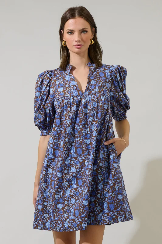 Buy More, Save More Bruceton Floral Julissa Split Neck Babydoll Dress