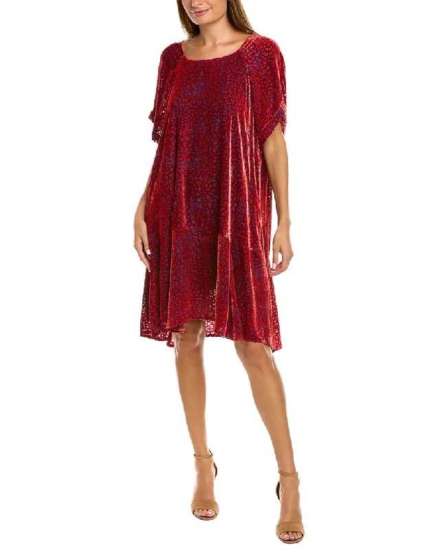 Cottagecore Rustic Charm Style Johnny Was Doris Silk-Blend Mini Dress