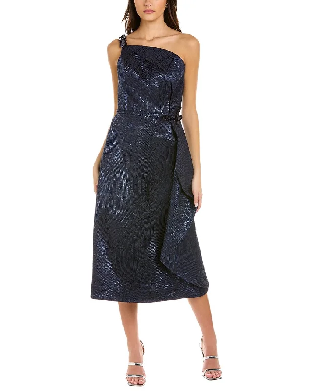 Floral Style Teri Jon by Rickie Freeman A-Line Dress