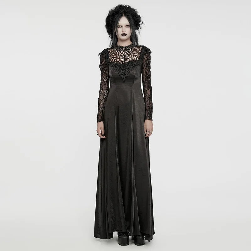 Unbeatable Prices Women's Gothic Lace Sleeved Lace-up Ball Gown Dress