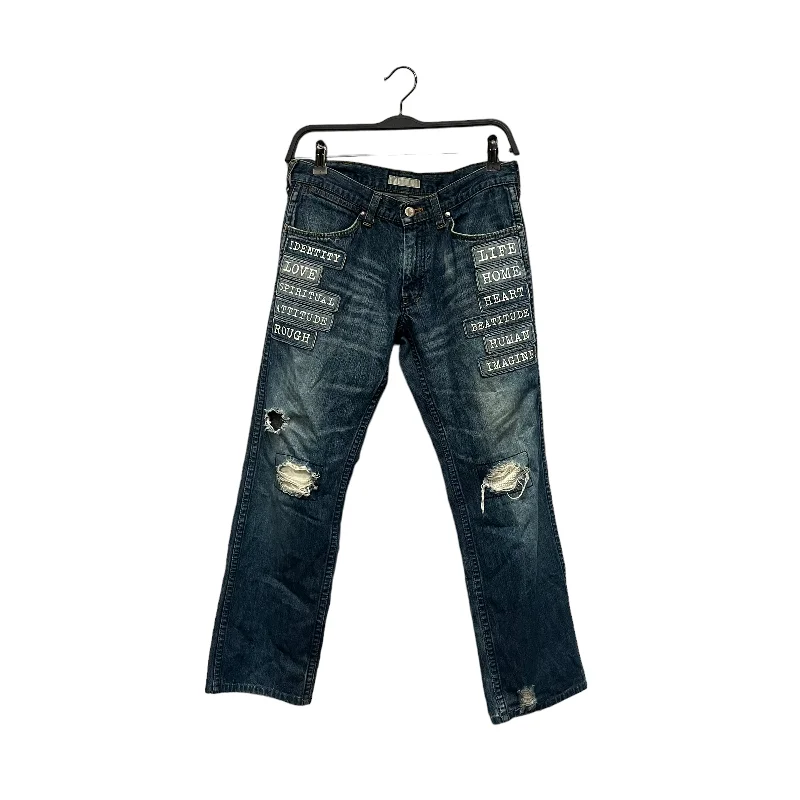 NUMBER (N)INE/Bottoms/00/Cotton/BLU/patch jeans