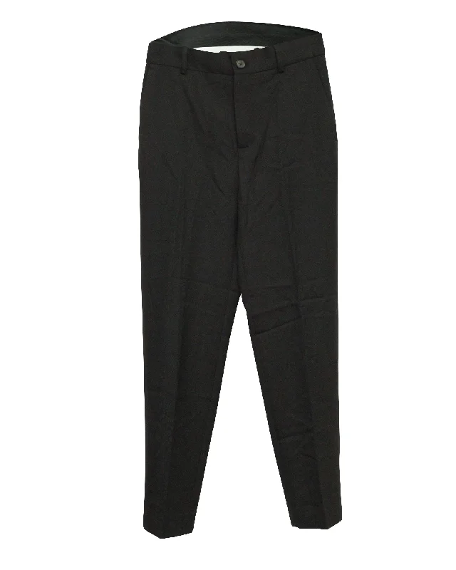 Balenciaga Straight Pants in Black Wool