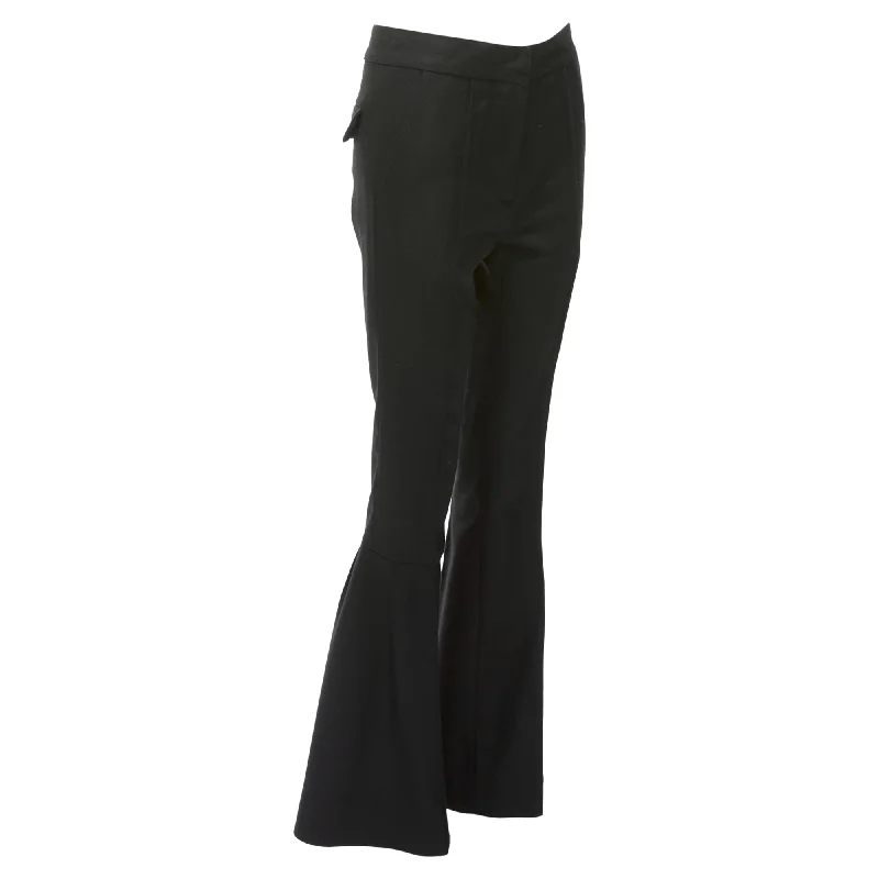 Marni Wool Twill Mid Waist Flared Dress Pants