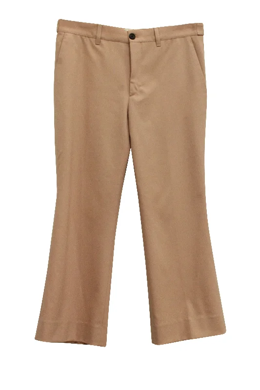 Miu Miu Flare Pants in Dusty Pink Wool