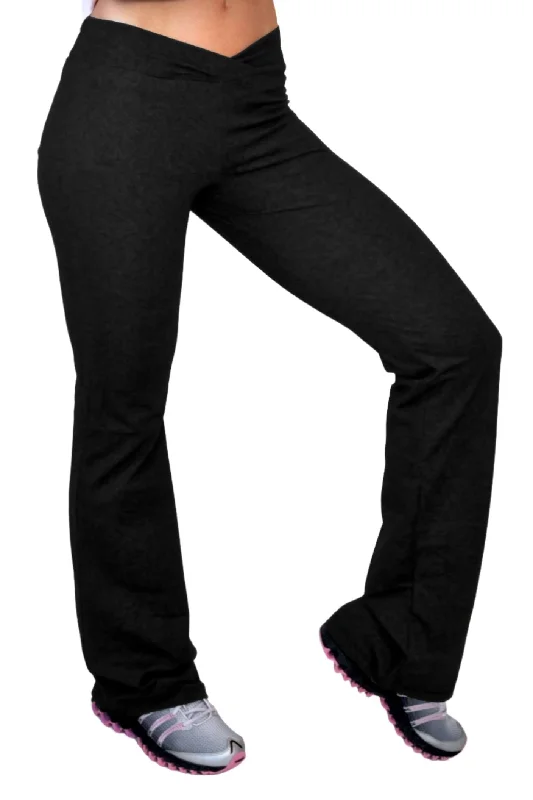 One Step Ahead Brushed Supplex V Front Straight Leg Pant 260