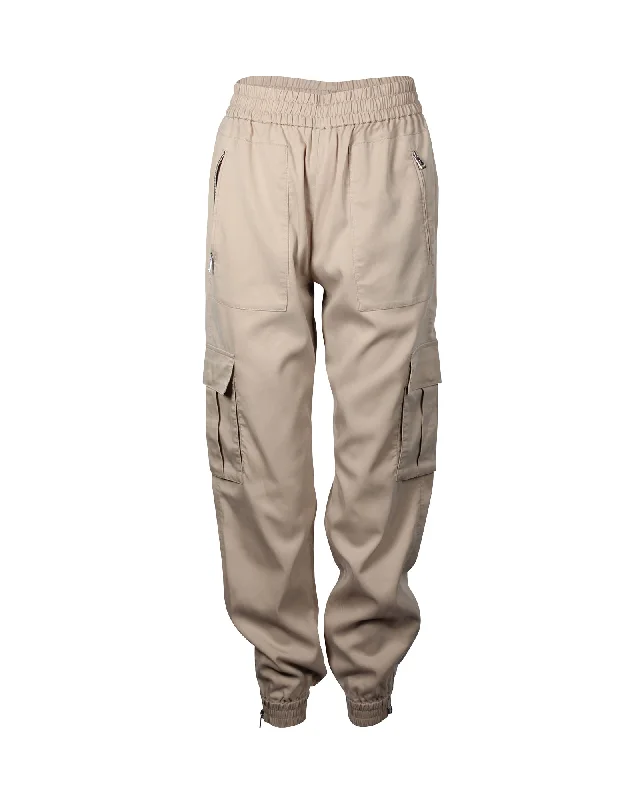 Polo Ralph Lauren Cargo Pants in Beige Lyocell