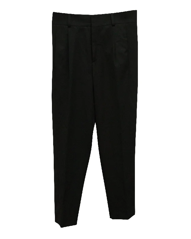 Saint Laurent Tailored Pants in Black Wool