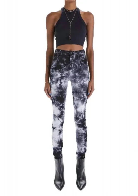 Super Swooner Tie Dye Skinny Jean In Winding Paths