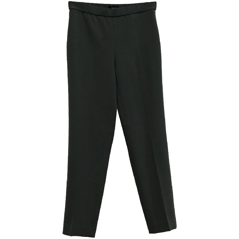 Theory Straight Leg Pants in Grey Triacetate